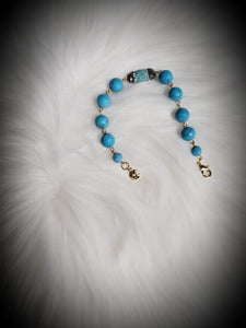 Bezil blue Bird bracelet and earrings
